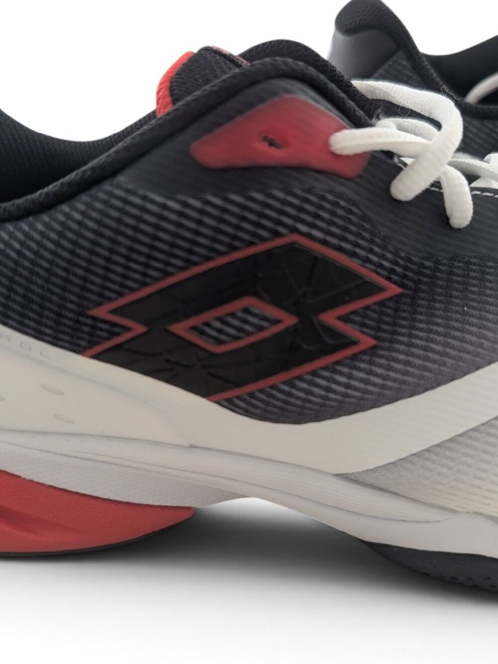 Lotto Mirage 400 ALR Men's Tennis Shoes Size 13 White Black Red EUC - Picture 5 of 9